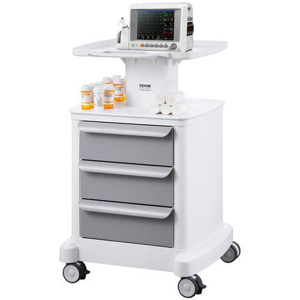 Laboratorinis vežimėlis VEVOR FY-1T3C, 4 lentynų