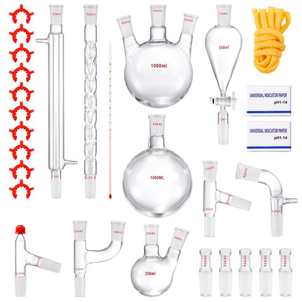Laboratorinis distiliavimo rinkinys VEVOR YHEO-8, 1000 ml