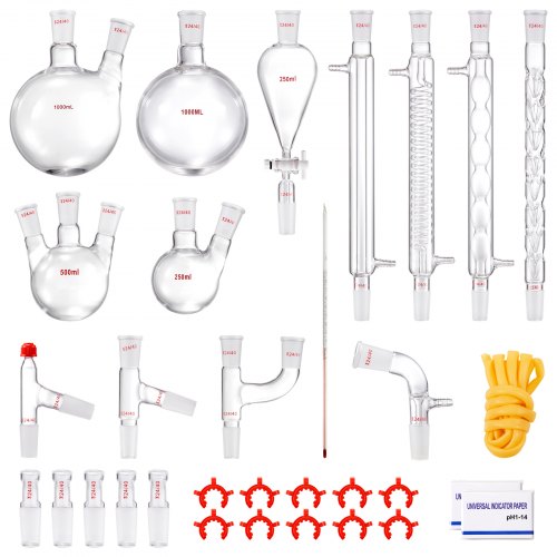 Laboratorinis distiliavimo rinkinys VEVOR YHEO-7, 1000 ml