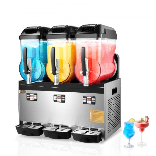 Šaldytų gėrimų gaminimo aparatas VEVOR XRJ12LX3, 3 x 12 l