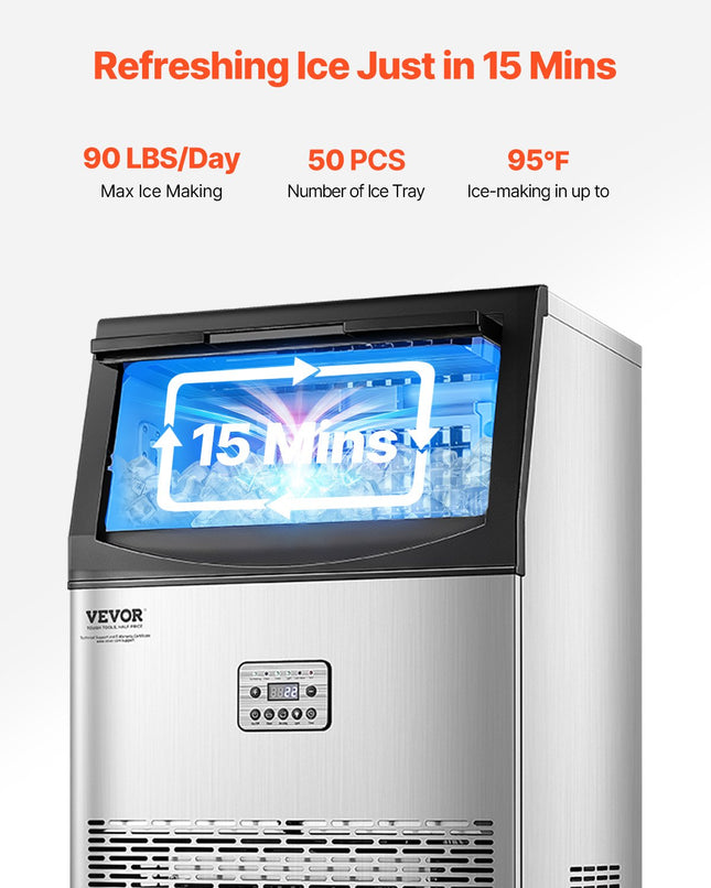 Pramoninis ledo generatorius VEVOR CIM-500T, 41 kg/para