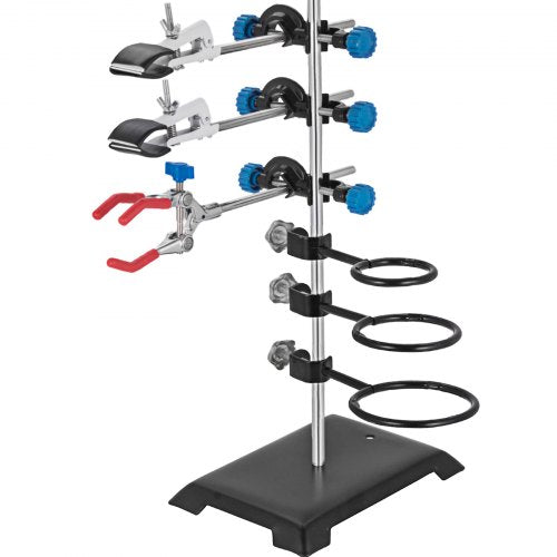 Laboratorinis stovas VEVOR 60 cm, su laikiklių rinkiniu