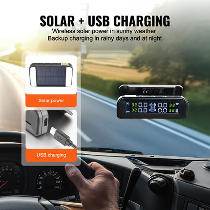 Padangų slėgio kontrolės sistema VEVOR C260, 7,3–87 PSI