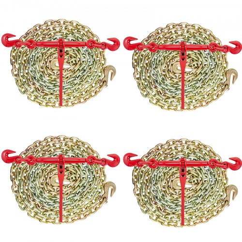 Grandinių ir įtempėjų rinkinys VEVOR 3/8"-1/2", 4.18 t darbinė apkrova