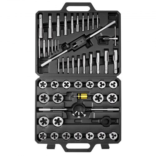 Sriegiklių ir sriegpjovių rinkinys VEVOR 51PC metric, M6–M24