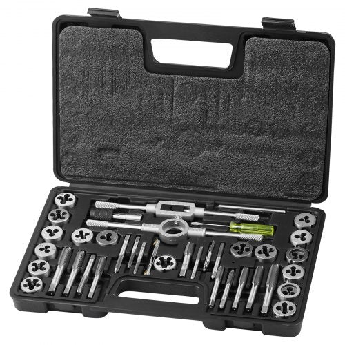Sriegiklių ir sriegpjovių rinkinys VEVOR 40PC, M3-M12