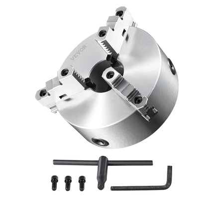 Trijų kumštelių tekinimo griebtuvas VEVOR K11-250, 250 mm