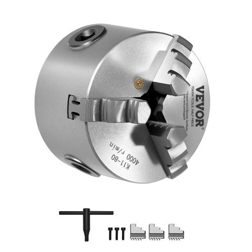 Tekinimo staklių griebtuvas VEVOR K11 80, 80 mm