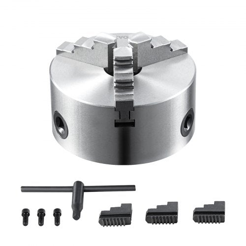 Trijų kumštelių tekinimo griebtuvas VEVOR K11-100, 100 mm