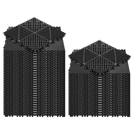 Sujungiami drenažiniai kilimėliai VEVOR PJGS-30x30x1.5-B, 310 x 310 mm, 50 vnt.