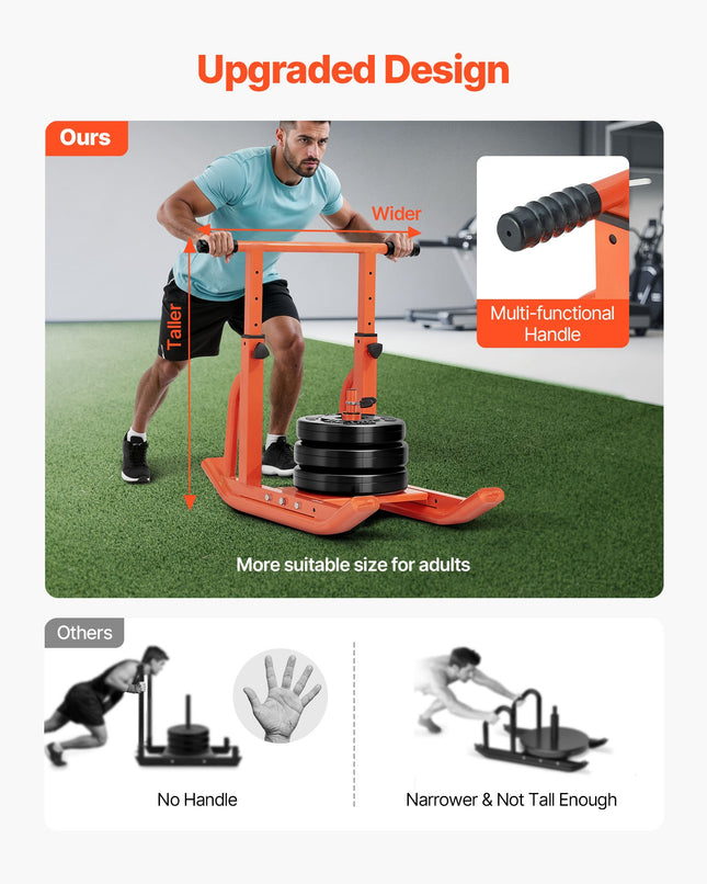 Sunkumų rogės VEVOR Q161H, 125 kg apkrova