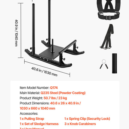 Svorio rogės VEVOR Q174, 125 kg apkrova