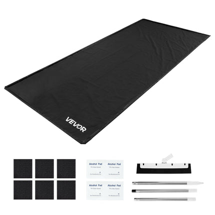 Garažo grindų kilimėlis VEVOR 2.4 x 5.5 m, PVC danga