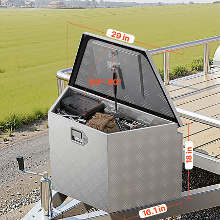 Priekabos įrankių dėžė VEVOR TB09-2, 737 x 410 x 457 mm