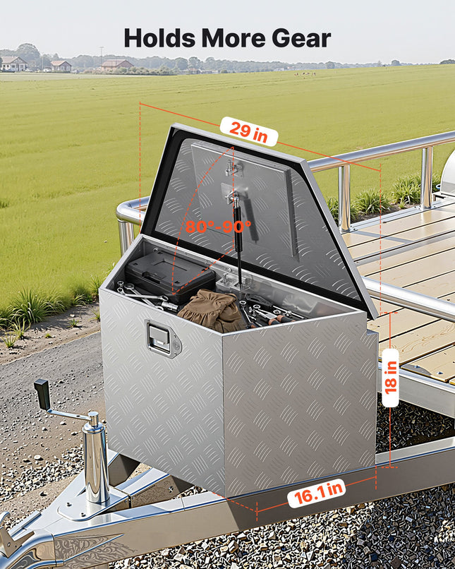 Priekabos įrankių dėžė VEVOR TB09-2, 737 x 410 x 457 mm