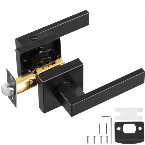 Vidaus durų rankena VEVOR KJ2118-PS-BLK, matinė juoda