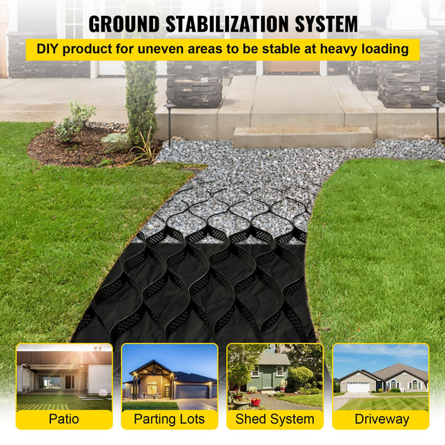 Grunto stabilizavimo korys VEVOR VV-TGGS25X9FT3INBDD, 7,6 cm aukščio