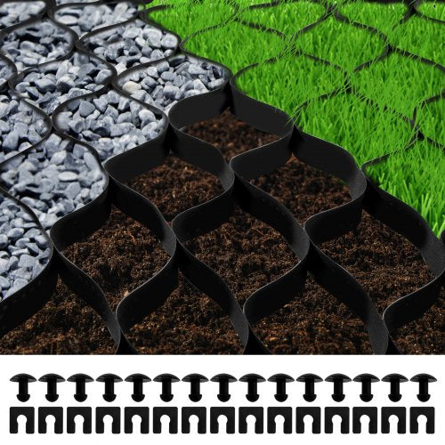 Grunto sutvirtinimo tinklas VEVOR VV-TGGS27X4FT2INBDD, 5,1 cm gylio.