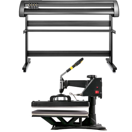 Termopresas ir vinilo pjaustyklė VEVOR 5-in-1, 38x38 cm kaitinimo plokštė