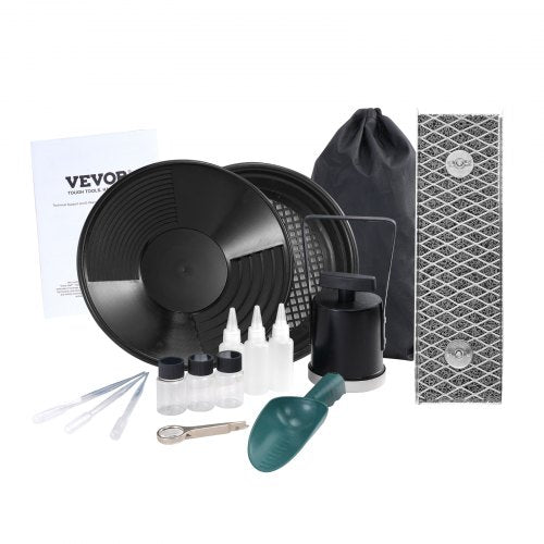 Aukso plovimo rinkinys VEVOR SL-12T, 16 dalių