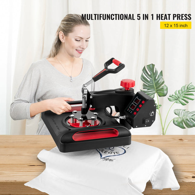 Termopresas VEVOR 5 in 1, 1000W