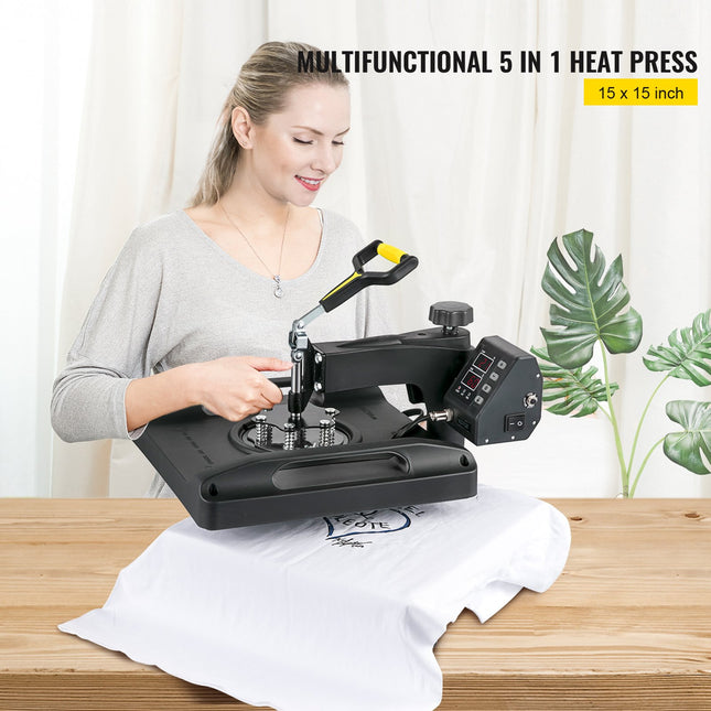 Termopresas VEVOR 5-in-1, 38 x 38 cm