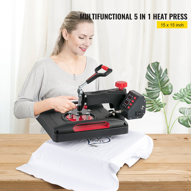 Termo presas VEVOR 5 in 1, 38x38 cm, 1200W