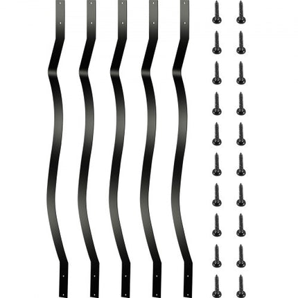 Terasos turėklų skersiniai VEVOR Iron Railing, 51 vnt.