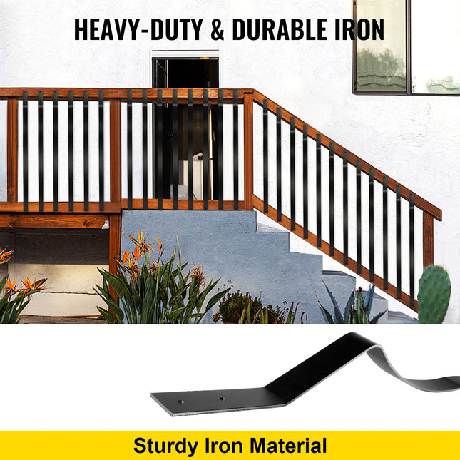 Terasos turėklų skersiniai VEVOR Iron Railing, 51 vnt.