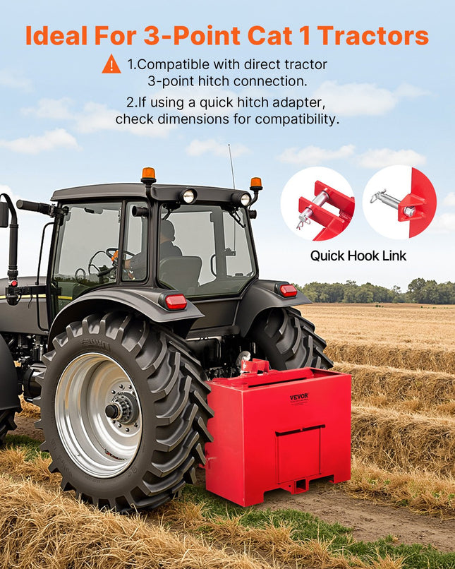 Balastinė dėžė traktoriui VEVOR R-01, 363 kg talpa