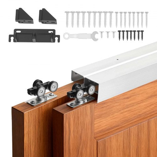 Stumdomų durų furnitūros komplektas VEVOR XC40-4FT, 1219 mm