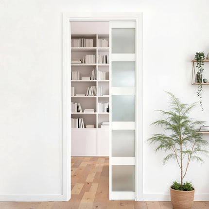 Stumdomų durų bėgelio komplektas VEVOR XC39SF-5FT, 1441 mm