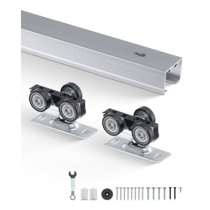 Stumdomų durų mechanizmas VEVOR YMXT-XC39-5, 144 cm bėgelis