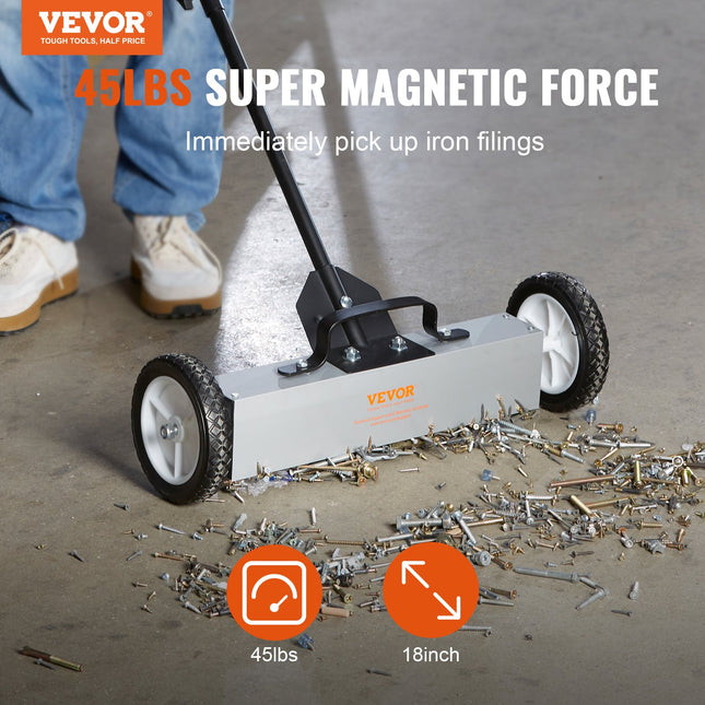 Magnetinė šluota VEVOR QJ8012-18, 20,4 kg keliamoji galia