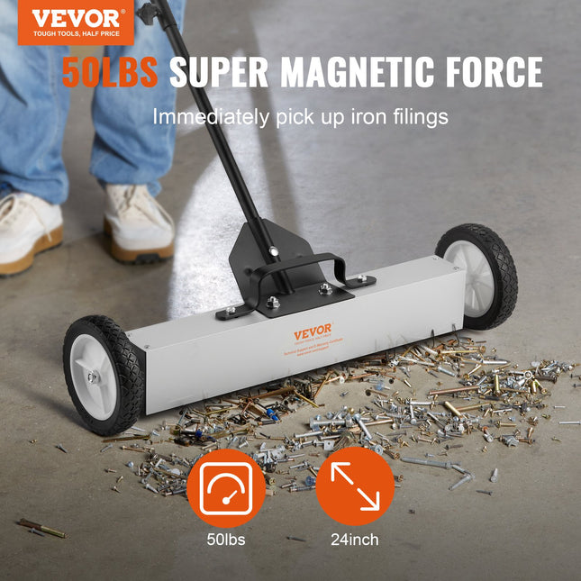 Magnetinė šluota VEVOR QJ8012-24, 74 cm pločio