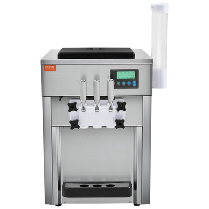 Pramoninis minkštų ledų aparatas VEVOR BQL-7220T, 1800W