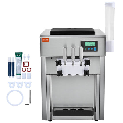 Pramoninis minkštų ledų aparatas VEVOR BQL-7220T, 1800W