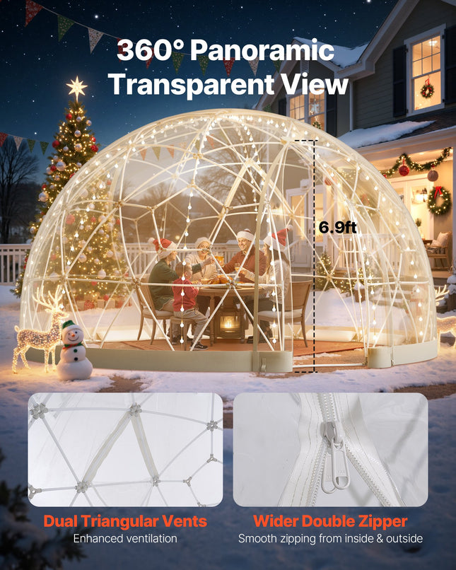 Sodo kupolas VEVOR GB-DOME-15, 4,5 x 2,9 m
