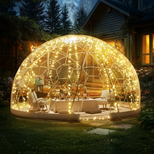 Kupolinė burbulinė palapinė VEVOR GB-DOME-12, 3,66 m skersmens