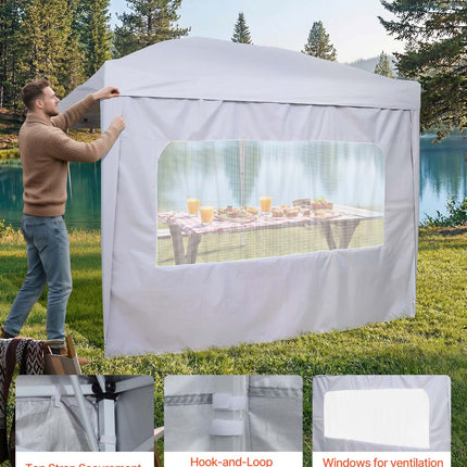 Pavėsinės šoninė siena VEVOR KDPJ-003, 3 x 2 m