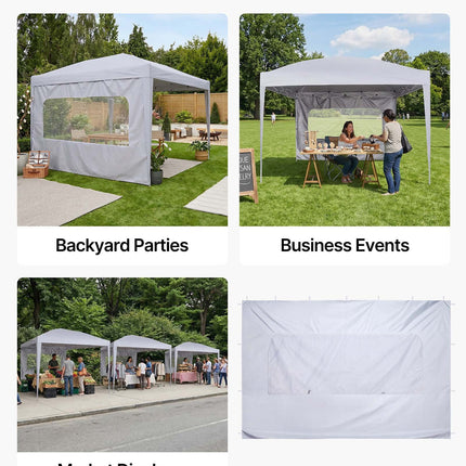 Pavėsinės šoninė siena VEVOR KDPJ-003, 3 x 2 m