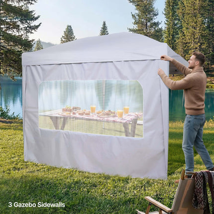 Pavėsinės šoninė siena VEVOR KDPJ-003, 3 x 2 m