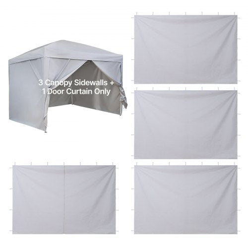 Paviljono šoninės sienelės VEVOR KDPJ-002, 3 x 3 m palapinėms, 4 vnt.