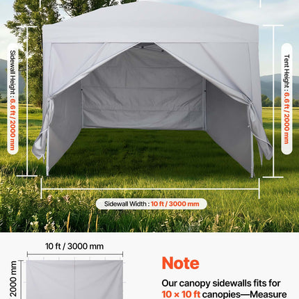 Paviljono šoninės sienelės VEVOR KDPJ-002, 3 x 3 m palapinėms, 4 vnt.