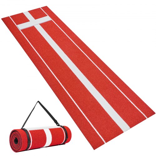 Softbolo metimo kilimėlis VEVOR GRS10x3FT-RED, 305x92 cm