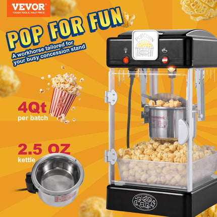 Popkorno gaminimo aparatas VEVOR NP08001SE, 300W