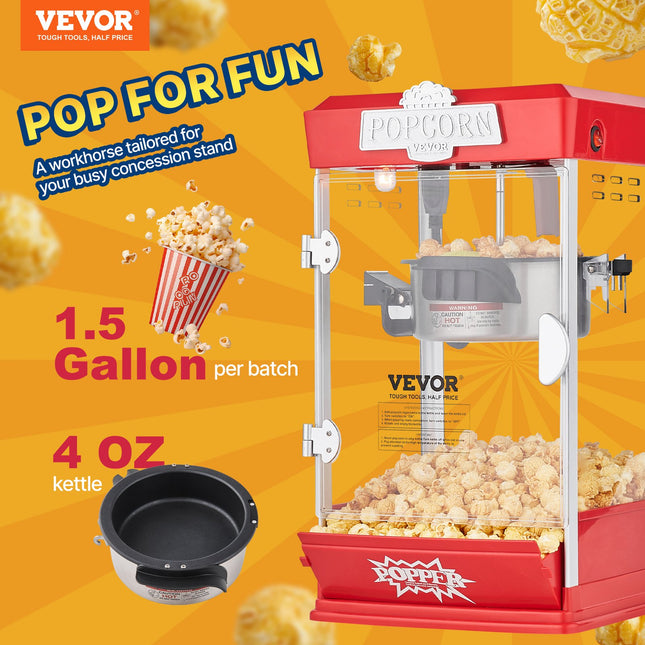 Popcorn gaminimo aparatas VEVOR 6077, 480W