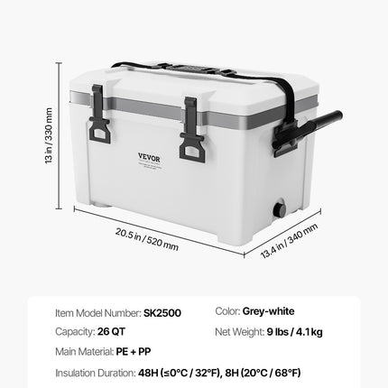 Nešiojamas šaltkrepšis VEVOR SK2500, 25 l