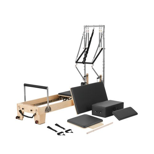 Pilateso treniruoklis VEVOR S800-F-B, klevo medienos rėmas