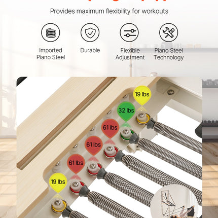 Pilateso treniruoklis VEVOR F6001S-B, iki 181 kg apkrova